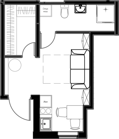 Купить квартиру со свободной планировкой в новостройках в Санкт-Петербурге. Вариант № 7054773, 0, площадь -  квм, цена 5007280 рублей