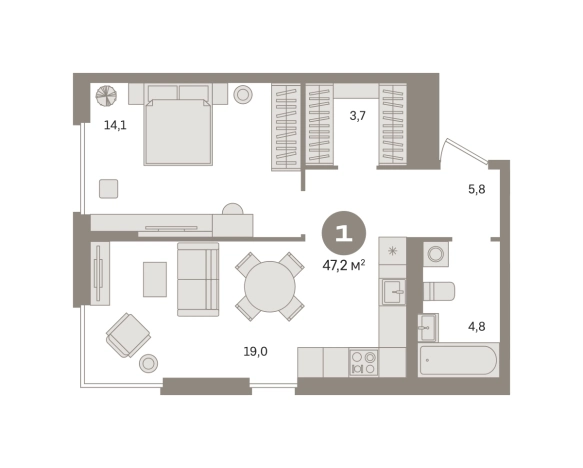 Купить однокомнатную квартиру в ЖК Квартал Герцена в Москве. Вариант № 9010462, 0, площадь -  квм, цена 14890000 рублей