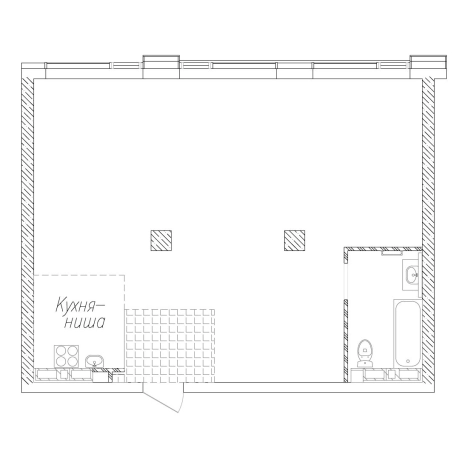 . Вариант № 4824362, 1, площадь - 69.3 квм, цена 15592500 рублей