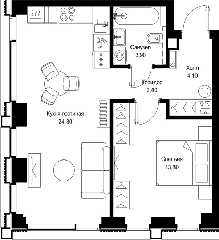 Купить квартиру в новостройках в СЗАО в Москве. Вариант № 148068, 0, площадь - квм, цена 22848700 рублей