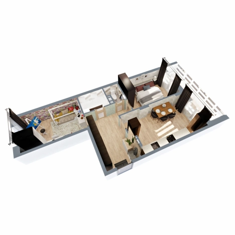 Купить квартиру в новостройках в Коврове. Вариант № 146532, 3, площадь -  квм, цена 5708379 рублей