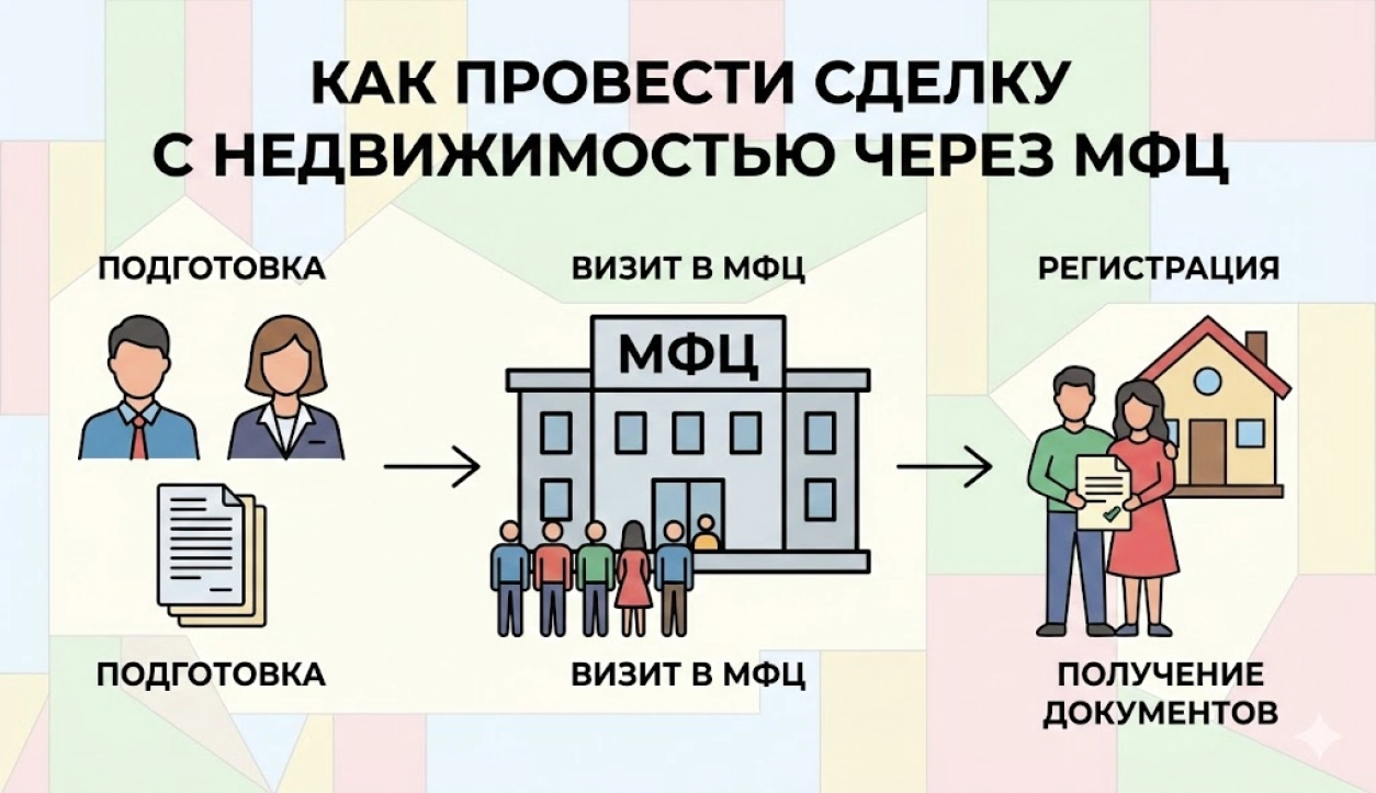 Как провести сделку с недвижимостью через МФЦ