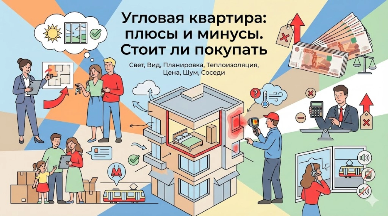 Угловая квартира: плюсы и минусы