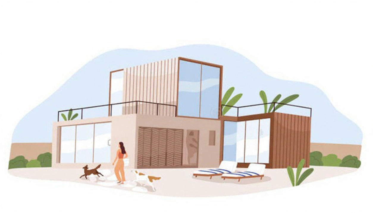 Дом из морских контейнеров