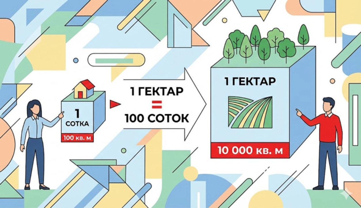 Узнайте, сколько квадратных метров в 1 сотке