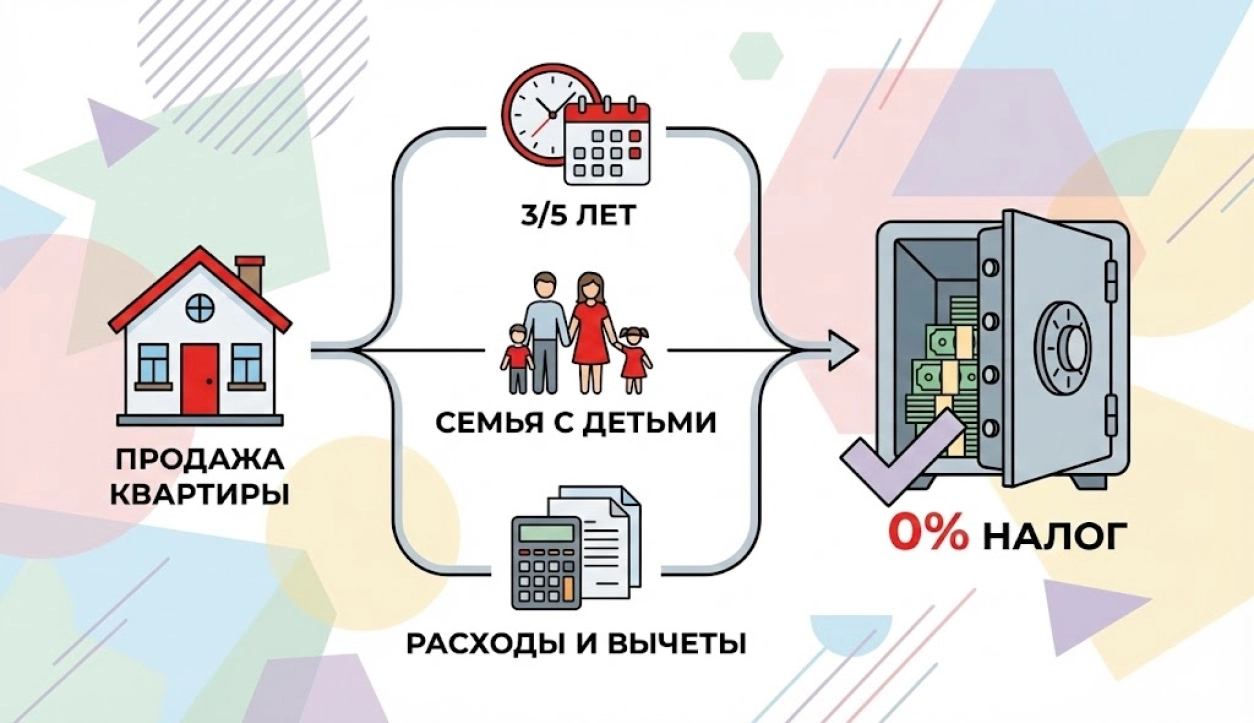 Как не платить налог при продаже квартиры