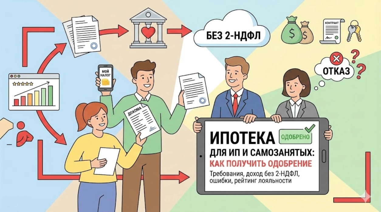 Одобрение ипотеки для самозанятых и ИП