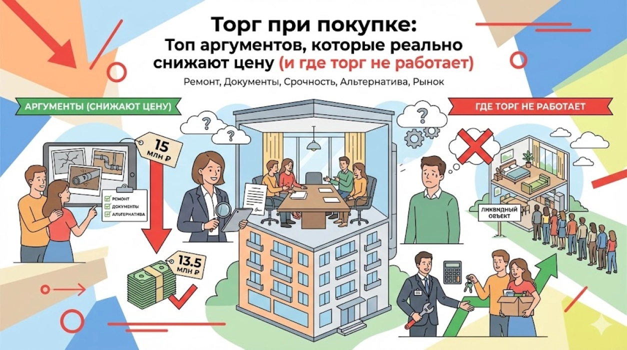 Гид по торгу при покупке недвижимости