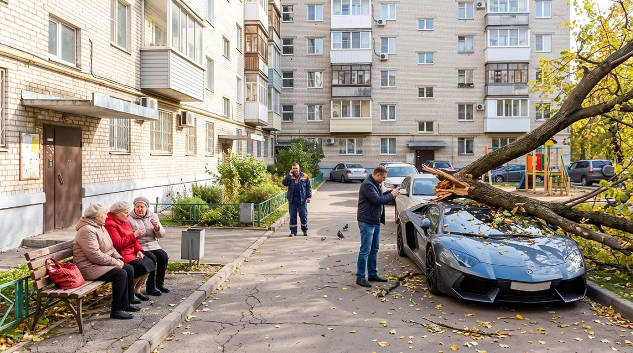 упавшее дерево