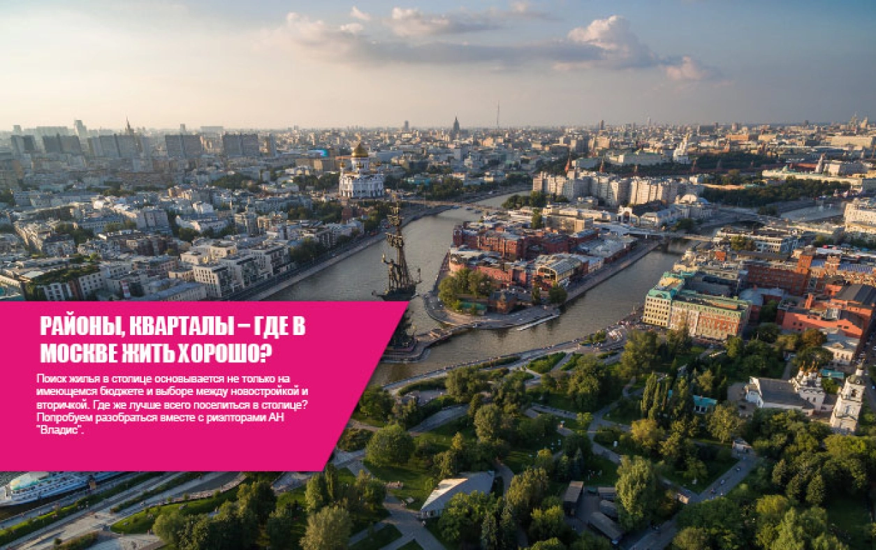 Сравнение жилья в разных округах г. Москва